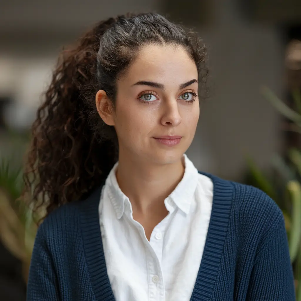 Curly ponytail hairstyle with defined curls pulled back for a sleek and stylish look