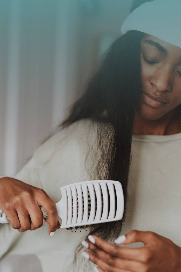 Avoid brushing dry curly hair to prevent frizz and preserve natural curl definition.